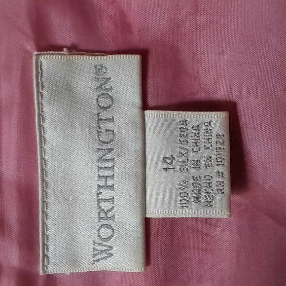 Silk Pretty in Pink & Orange Paisley Silk  Skirt with Sequins Size 14 - Picture 8 of 10